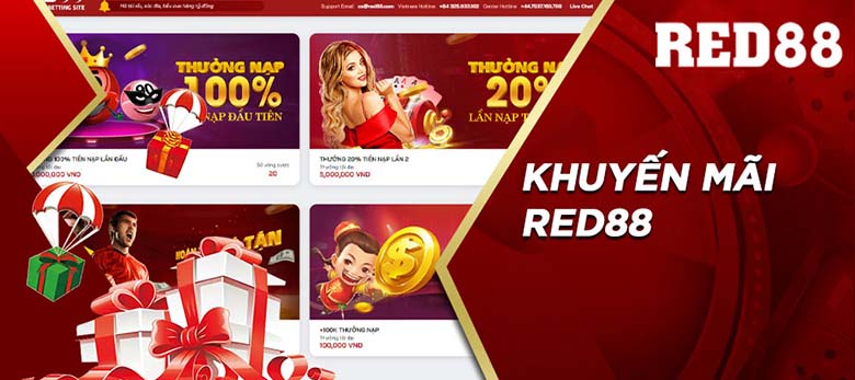 Chương trình khuyến mãi nhà cái Red88